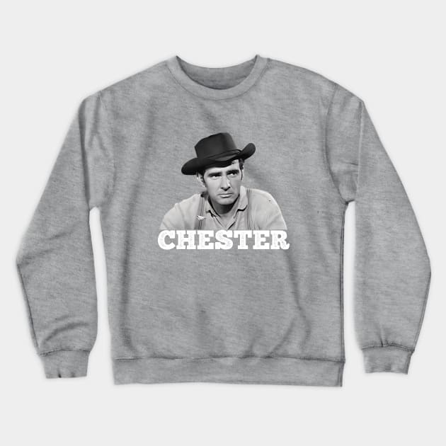 Chester - Gunsmoke - Tv Western Crewneck Sweatshirt by wildzerouk